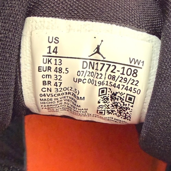Jordan Luka 1 White Total Orange Elephant Print Mens Basketball Shoes DN1772-108 main image 3